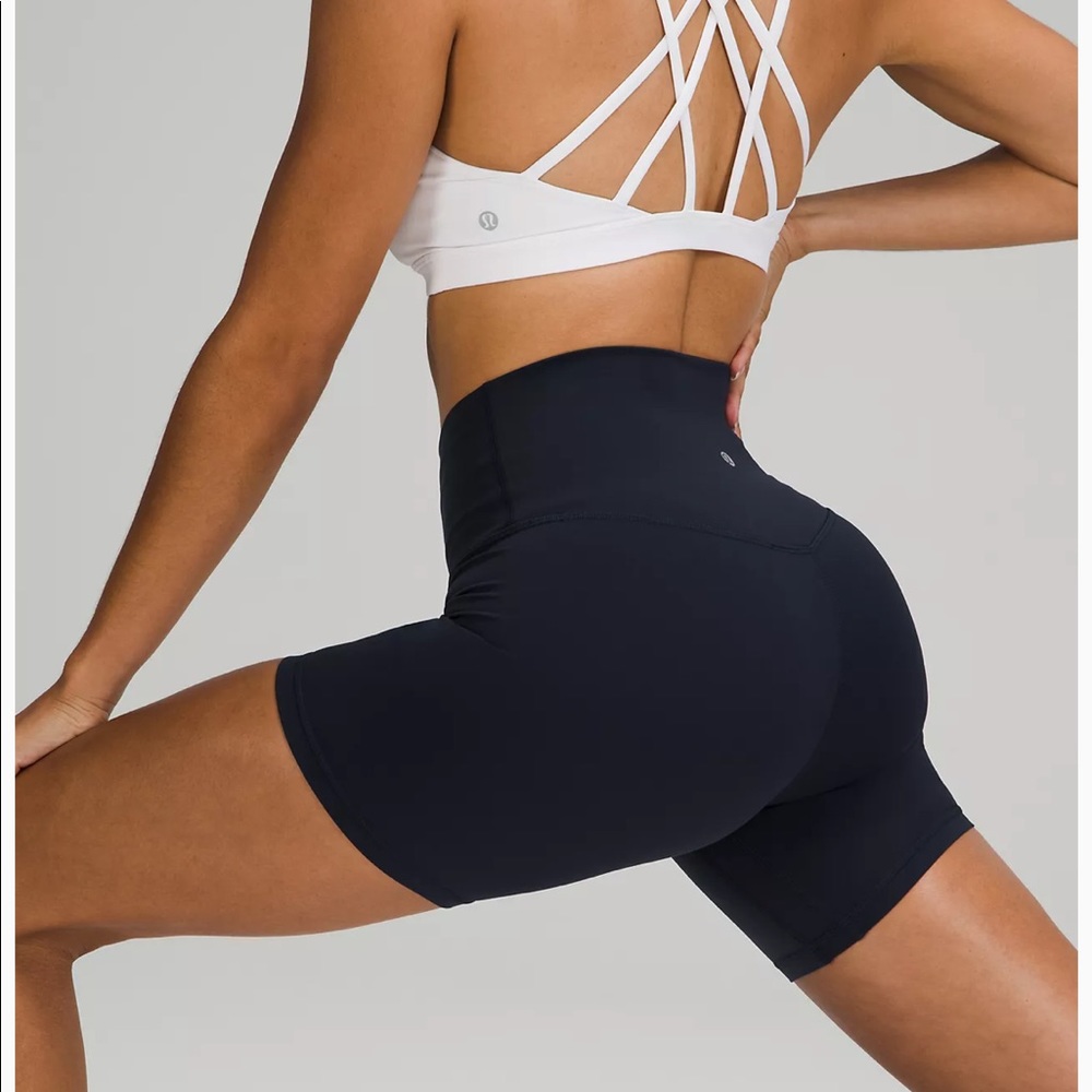 Navy lululemon align 6” short